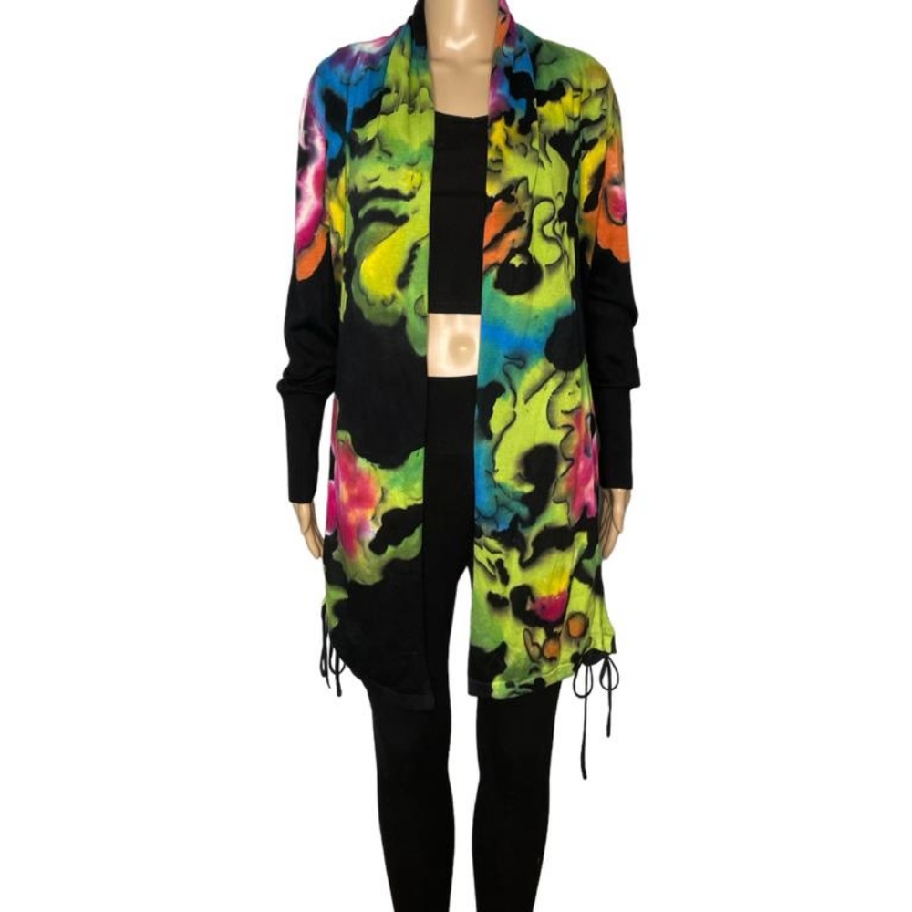 Adore Women's multi color long-sleeved cardigan size L